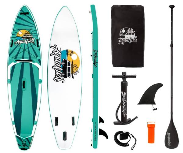 AQUALUST 10'8" CRUISER SUP Board Stand Up Paddle Surf-Board ISUP Paddel und Leash