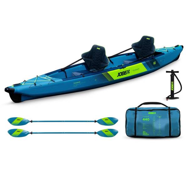 Jobe Tasman Kayak Set 2 Personen aufblasbar Kanu Tourenkajak Kajak 440cm