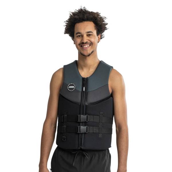 Jobe Neopren Schwimmweste Herren Graphite Grey Vest Men Prallschutz Wakeboard