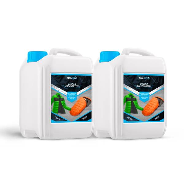 SkinStar Daunenwaschmittel 5L Daunen Federn Spezial-Waschpflege Down Wash Doppelpack