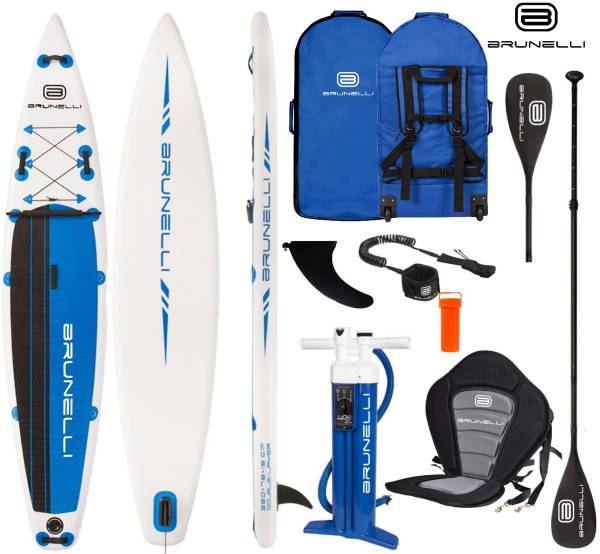 BRUNELLI 12.6 Premium SUP Touring iSUP Double Layer Surf-Board 381cm