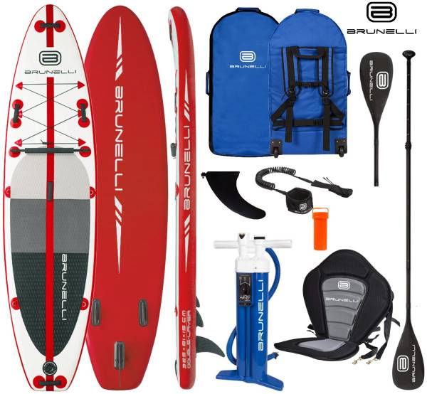 BRUNELLI 10.8 Premium SUP Board Stand Up Paddle Surf-Board aufblasbar Paddel ISUP 325cm