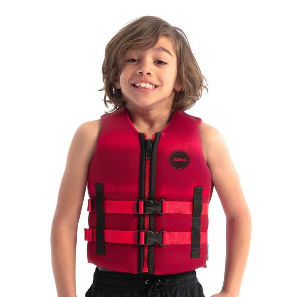 JOBE Neopren Vest Kids Neo Vest Kinder Schwimmweste Neoprenwest Red