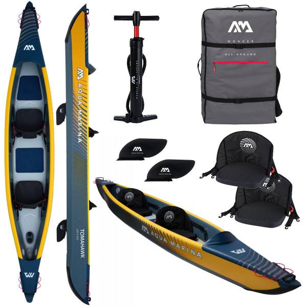 Aqua Marina TOMAHAWK AIR-K 2 Personen Kajak inflatable Kanau Tourenkajak 440cm